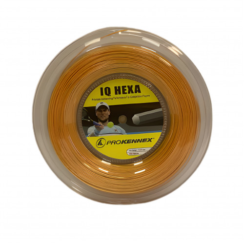 Теннисные струны ProKennex IQ HEХА 16G - 200 м 1.28mm/16G Оранжевый (AYSG 2104-O) - фото 1